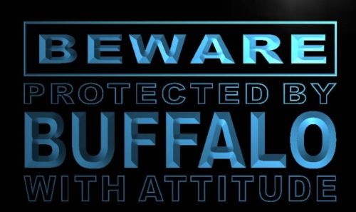 Beware Buffalo Neon Light Sign